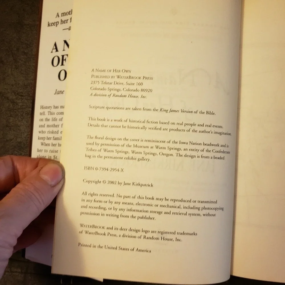 A Name of Her Own by Jane‎ Kirkpatrick